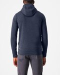 CASTELLI sudadera - MILANO 2 FULL ZIP FLEECE - azul