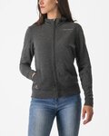 CASTELLI sudadera - MILANO 2 FULL ZIP W FLEECE - gris
