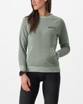CASTELLI sudadera - LOGO W SWEATSHIRT - verde claro