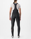CASTELLI pantalones largos con tirantes - ENTRATA W - negro