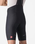 CASTELLI pantalones cortos de tirantes - ESPRESSO - negro