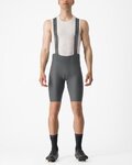 CASTELLI pantalones cortos de tirantes - ESPRESSO - gris