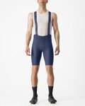 CASTELLI pantalones cortos de tirantes - ESPRESSO - azul