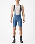 CASTELLI pantalones cortos de tirantes - ESPRESSO - azul