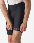CASTELLI pantalones cortos sin tirantes - ESPRESSO - negro