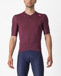 CASTELLI jersey de manga corta - ESPRESSO - granate