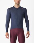 CASTELLI maillot de verano de manga larga - ESPRESSO - azul