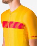 CASTELLI jersey de manga corta - UNLIMITED ENDURANCE - amarillo