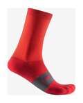CASTELLI calcetines clásicos - ESPRESSO 15 - rojo