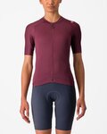 CASTELLI jersey de manga corta - ESPRESSO W - granate