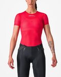 CASTELLI Camiseta de manga corta - PRO MESH W - rojo