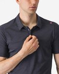 CASTELLI camiseta polo - MERINO POLO - antracita