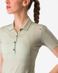 CASTELLI camiseta polo - MERINO W POLO - verde