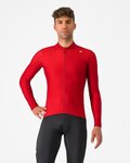 CASTELLI maillot de invierno de manga larga - ESPRESSO THERMAL - rojo