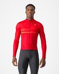 CASTELLI maillot de invierno de manga larga - COLLAPSE JRS - rojo
