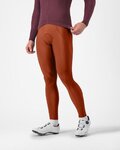 CASTELLI pantalones largos con tirantes - ESPRESSO - rojo