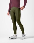 CASTELLI pantalones largos con tirantes - ESPRESSO - verde