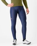 CASTELLI pantalones largos con tirantes - ESPRESSO - azul