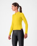 CASTELLI maillot de invierno de manga larga - ESPRESSO THERMAL W - amarillo