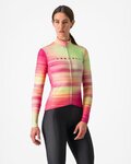 CASTELLI maillot de invierno de manga larga - PHASE - multicolor/rosa