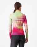 CASTELLI maillot de invierno de manga larga - PHASE - multicolor/rosa