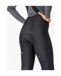 CASTELLI pantalones largos con tirantes - ESPRESSO DT W - negro