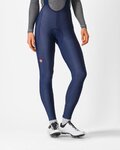 CASTELLI pantalones largos con tirantes - ESPRESSO DT W - azul