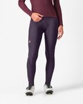 CASTELLI pantalones largos con tirantes - ESPRESSO W DT - púrpura