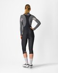 CASTELLI Pantalón 3/4 con tirantes - ENTRATA W - negro