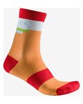 CASTELLI calcetines clásicos - VELOCISSIMA 2 THERMAL - naranja