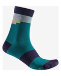 CASTELLI calcetines clásicos - VELOCISSIMA 2 THERMAL - turquesa