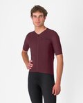 CASTELLI jersey de manga corta - PREMIO EVO - granate