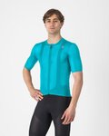 CASTELLI jersey de manga corta - A/C - azul claro