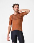 CASTELLI jersey de manga corta - AERO RACE 8S - marrón