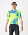 CASTELLI jersey de manga corta - VORTICE - azul/amarillo