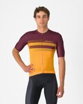 CASTELLI jersey de manga corta - SIMBOLO - amarillo/granate