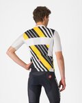 CASTELLI jersey de manga corta - HERITAGE - negro/blanco/amarillo