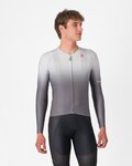 CASTELLI maillot de verano de manga larga - UPF LONG - plateado/gris