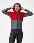 CASTELLI chaqueta cortaviento - FLY UNLTD - rojo/gris