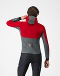 CASTELLI chaqueta cortaviento - FLY UNLTD - rojo/gris