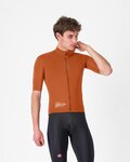 CASTELLI chaqueta cortaviento - DO.DI.CI. SHORT SLEEVE - marrón