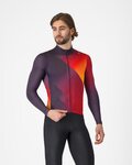 CASTELLI maillot de invierno de manga larga - AMPLIFY - negro/rojo/amarillo