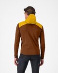 CASTELLI sudadera - UNLIMITED ROAM - marrón/amarillo