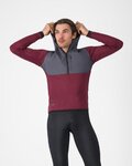 CASTELLI sudadera - UNLIMITED ROAM - granate
