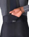 CASTELLI pantalones largos con tirantes - UNLIMITED - negro