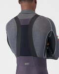 CASTELLI pantalones largos con tirantes - UNLIMITED - gris