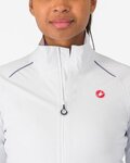 CASTELLI chaqueta impermeable - EMERGENCY 3 W RAIN - blanco