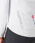 CASTELLI chaqueta impermeable - EMERGENCY 3 W RAIN - blanco