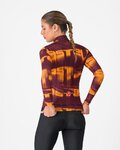 CASTELLI maillot de invierno de manga larga - BLUR THERMAL - rojo/amarillo