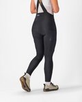 CASTELLI pantalones largos con tirantes - UNLIMITED W DT - negro